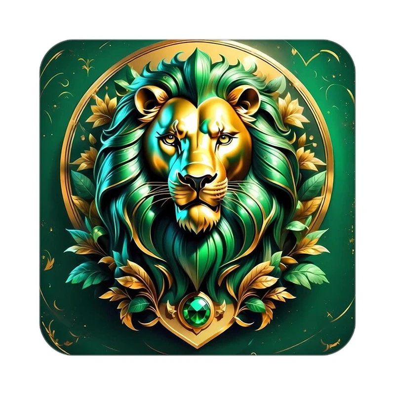 زیر لیوانی کاکتی طرح شیر مدل mp24395