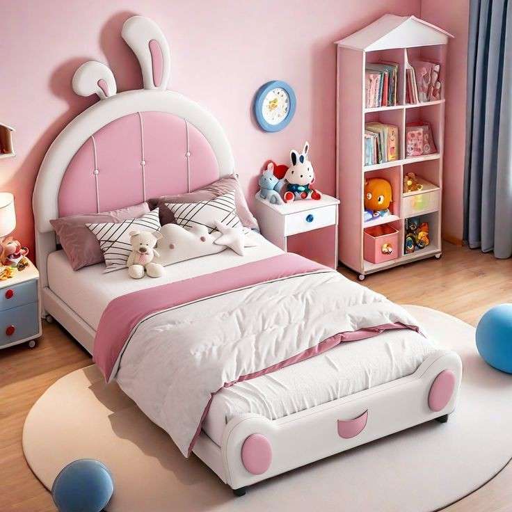 تخت خواب یک نفره کودک و نوجوان مدل سنجاب سایز 120x200 سانتی متر تخت خواب یک نفره کودک و نوجوان مدل سنجاب سایز 120x200 سانتی متر