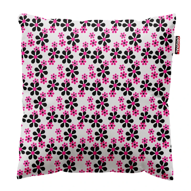 کوسن پاد آفرین طرح گل کد 1383 سایز 30*30 سانتی متر