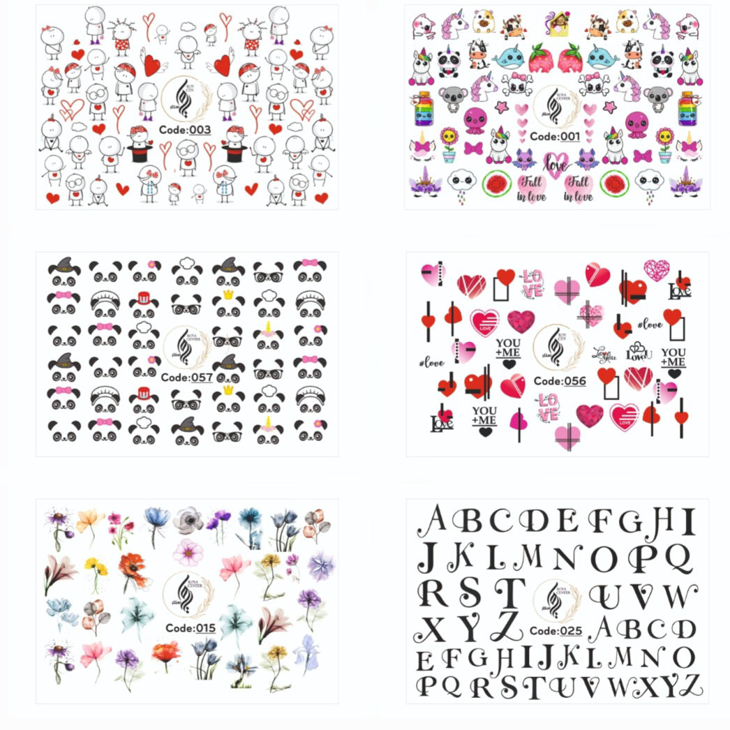 لنز ناخن رویاسنتر مدل M11 مجموعه 6 عددی