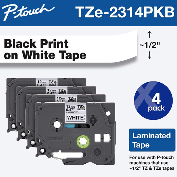 کاست پرینتر لیبل زن برادر مدل TZe-231PTouch بسته 4 عددی 2
