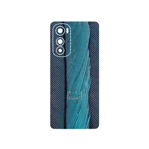 MAHOOT Turquoise feathers Cover Sticker for Motorola Edge 30