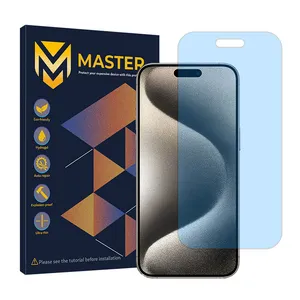 Master Resistant model anti-blue ray screen protector suitable for Apple iPhone 15 Pro Max mobile phone