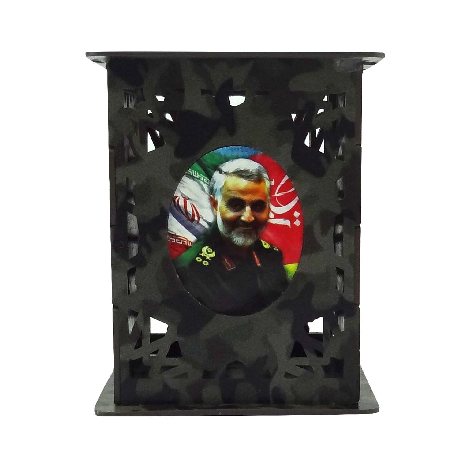 جامدادی رومیزی طرح شهید سلیمانی کد 2