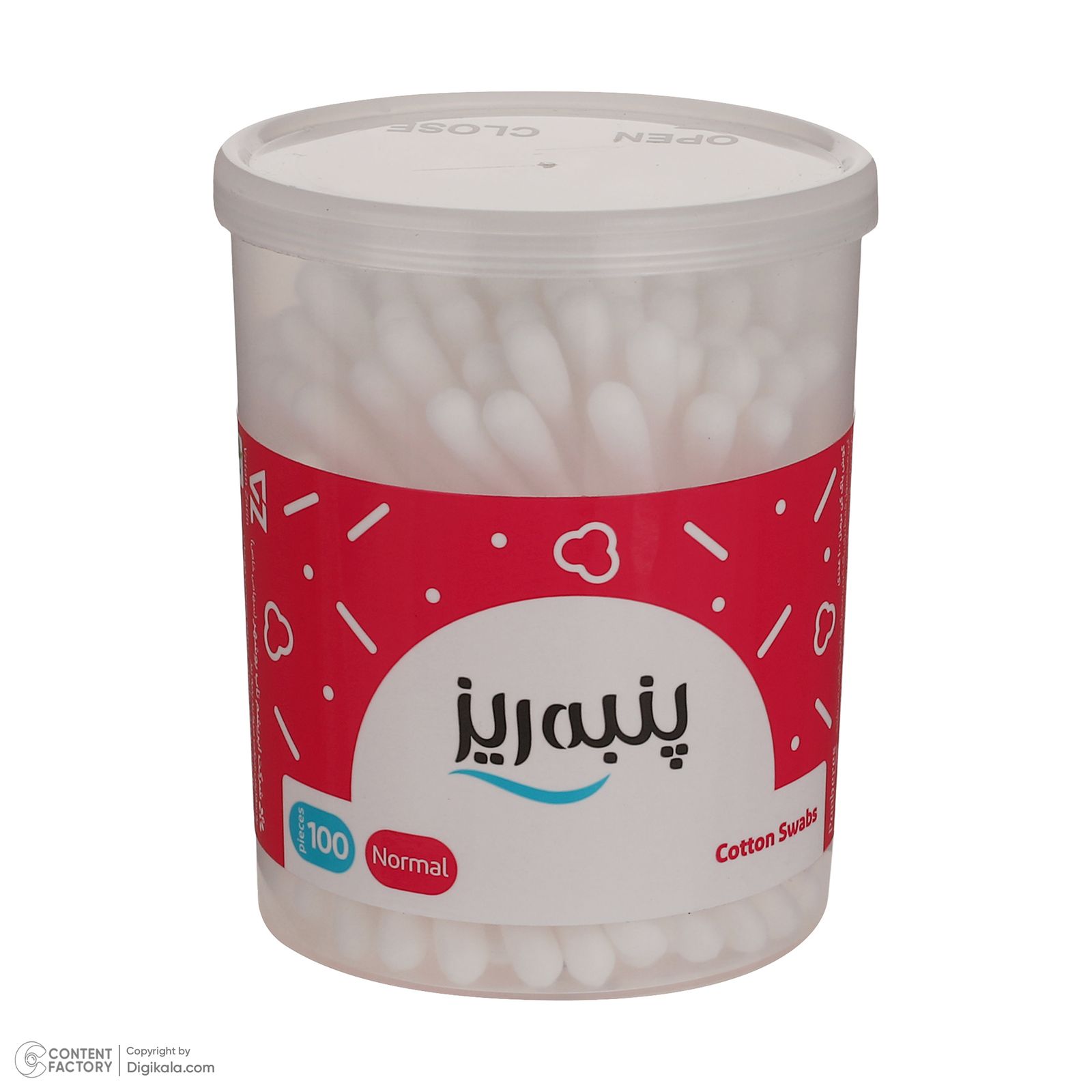 گوش پاک کن پنبه ریز مدل Normal  بسته 100 عددی  -  - 4
