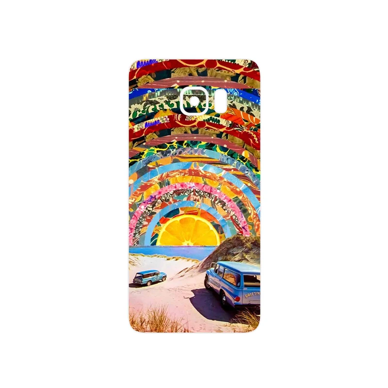 برچسب پوششی ماهوت مدل Collage of Orange Sky مناسب برای گوشی موبایل سامسونگ Galaxy S6 Edge