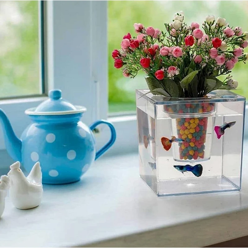 عکس شماره 12 : آکواریوم فیلی پلاست مدل گلدان دار