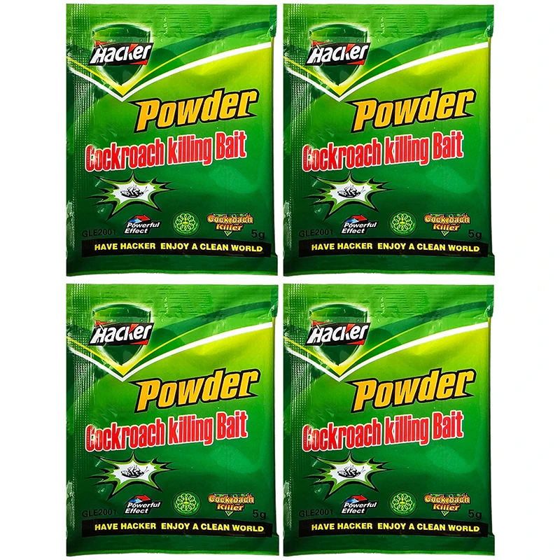 پودر حشره کش هکر مدل S.01 وزن 5 گرم مجموعه 4 عددی