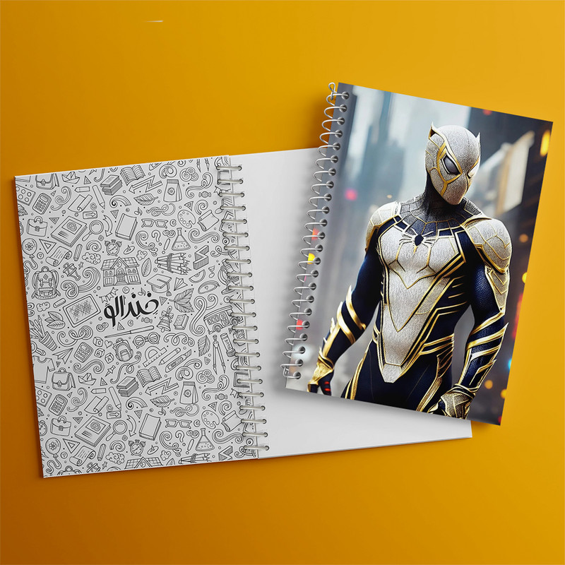 دفتر مشق 50 برگ خندالو طرح مرد عنکبوتی کد N1253