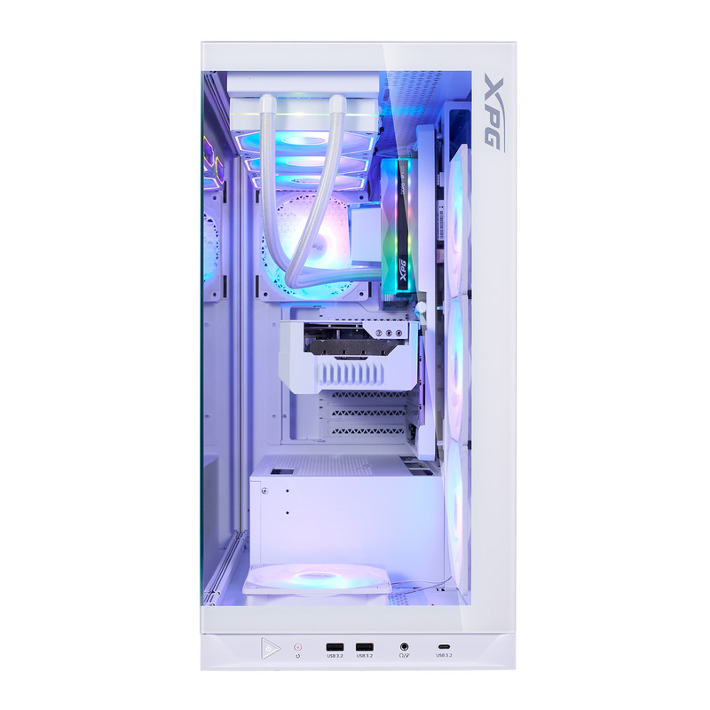 کیس کامپیوتر ای دیتا ایکس پی جی مدل INVADER X BTF WHITE