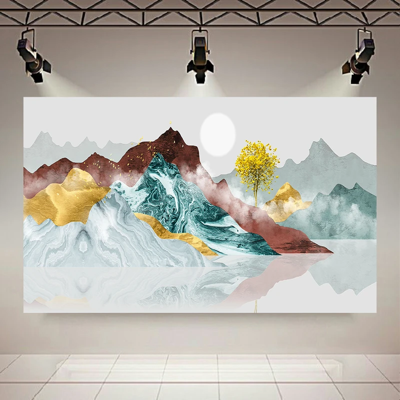 پوستر پارچه ای طرح مینیمال طبیعت کد AR30881