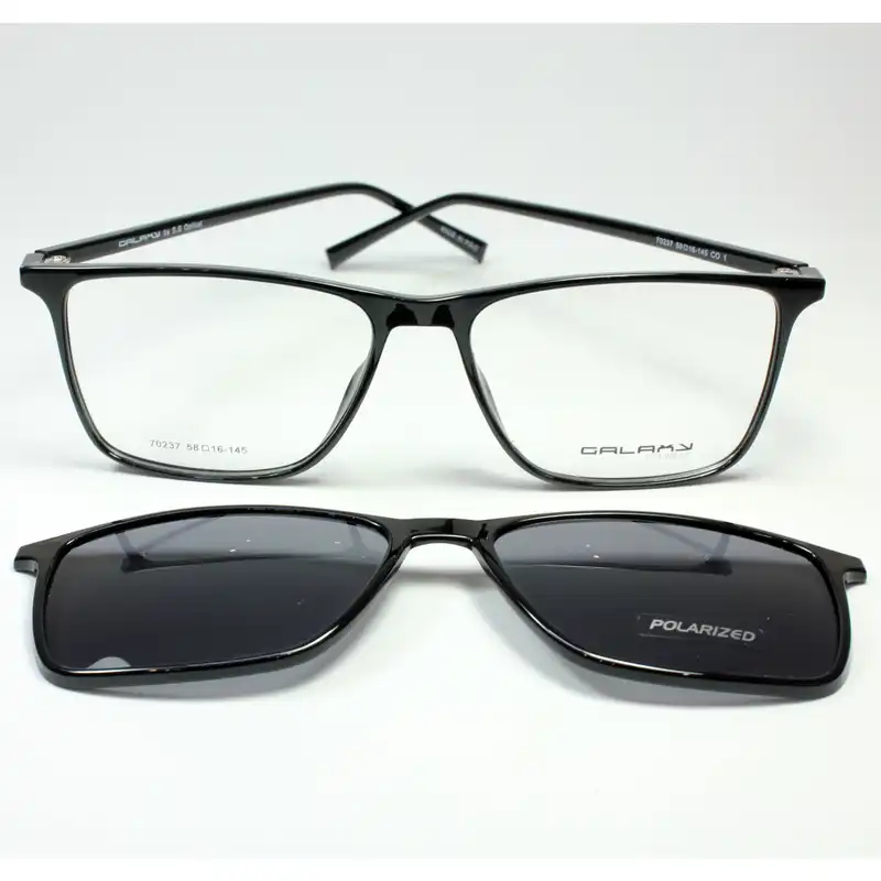 فریم عینک طبی گلکسی مدل 70237 به همراه کاور آفتابی