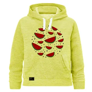 هودی دخترانه مدل یلدا کد J04 رنگ لیمویی