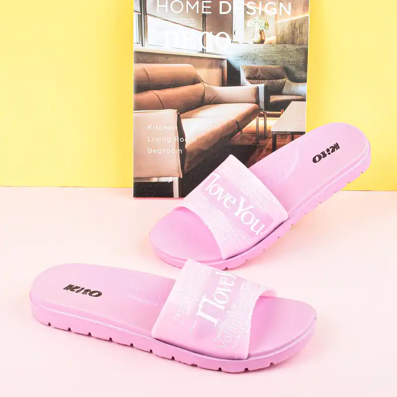 دمپایی زنانه کیتو مدل آی لاو یو کد BNF.2999