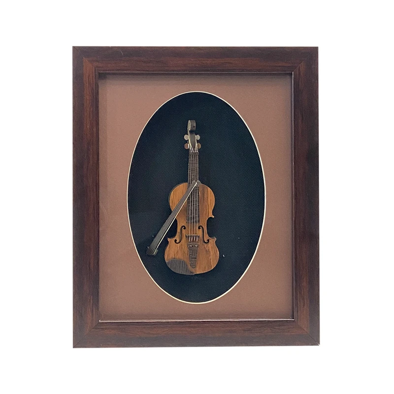 تابلو بکلیت طرح ویولن مدل GH-325-2025 فریم قهوه ای 