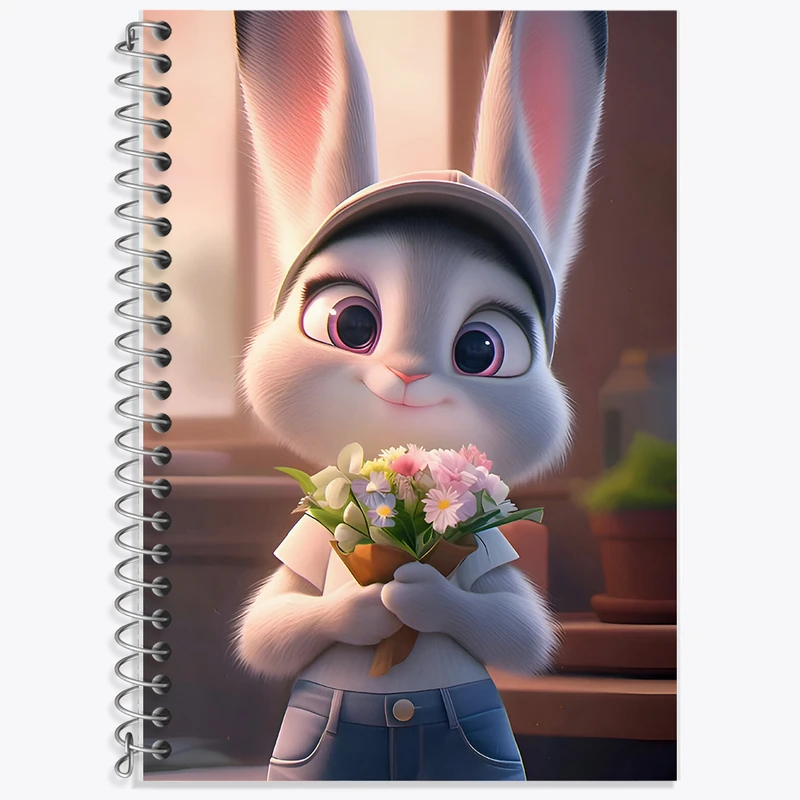 دفتر لغت 50 برگ خندالو طرح خرگوش بامزه کد F7255