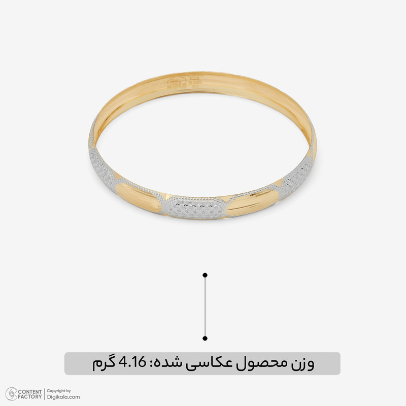النگو طلا کم اجرت 18 عیار زنانه مایا ماهک مدل MB2100 