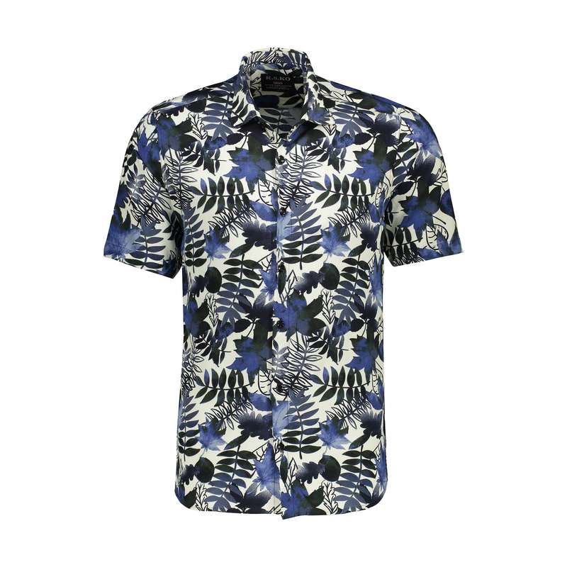 پیراهن آستین کوتاه مردانه مدل هاوایی کد AB-M