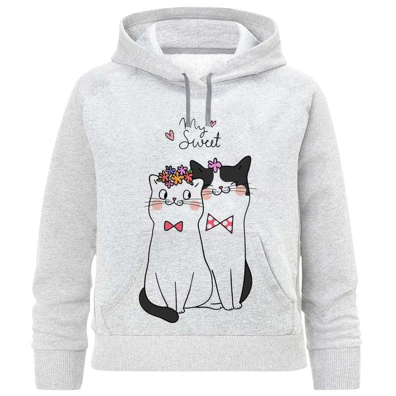 هودی دخترانه مدل گربه  F1070