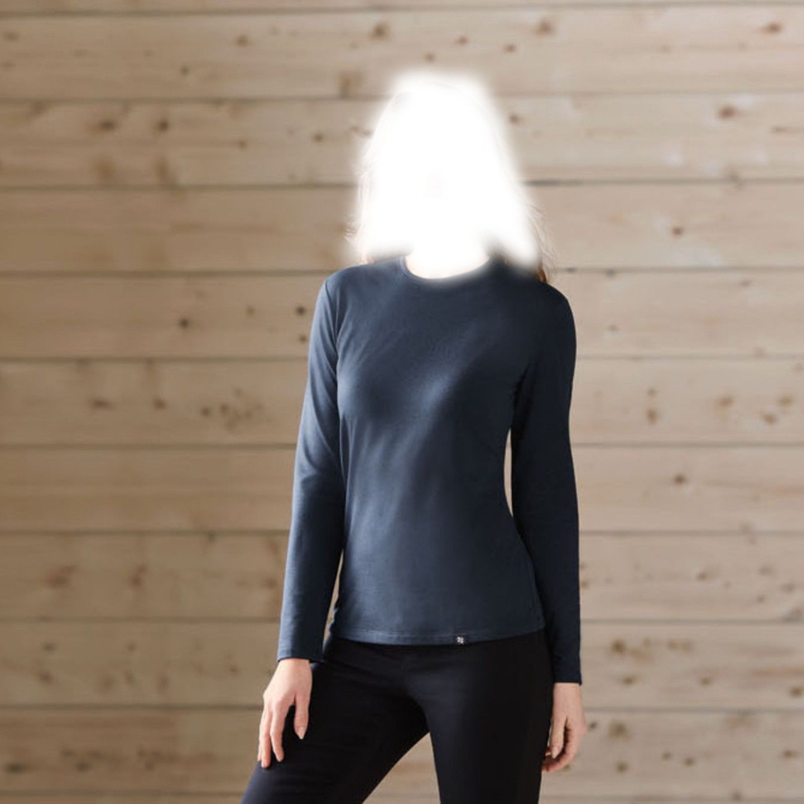 تی شرت آستین بلند زنانه اسمارا مدل داخل کرک -  - 6