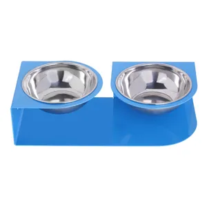 ظرف آب و غذا سگ و گربه طرح دو قلو مدل LA2  