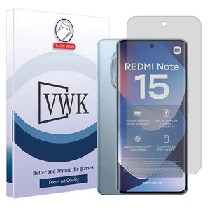 VWK Hydrogel model Transparent Screen Protector for Xiaomi Redmi Note 15 4G mobile phone