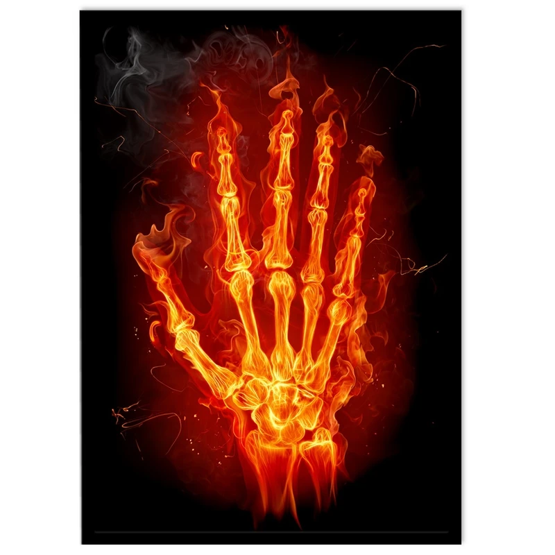 تابلو نوری بکلیت طرح اسکلت آتشین مدل B-S1600