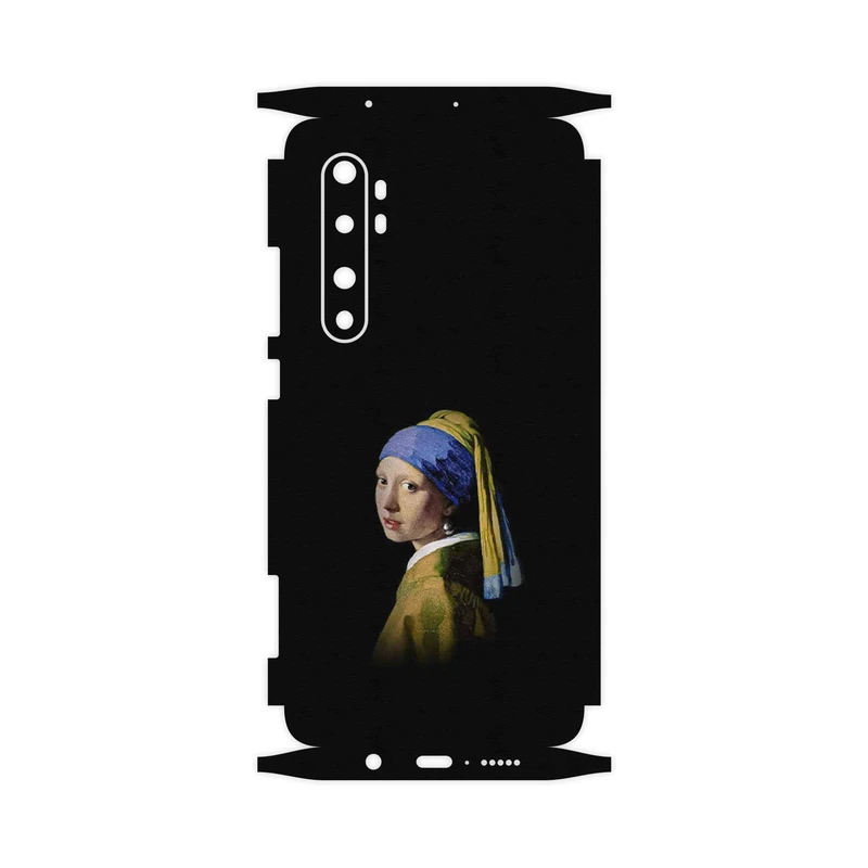 برچسب پوششی ماهوت مدل Girl with a Pearl Earring of Vermeer-FullSkin مناسب برای گوشی موبایل شیائومی Mi Note 10 Lite