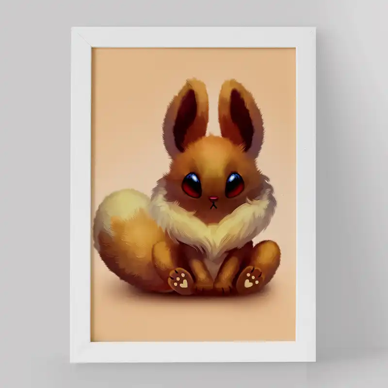 تابلو خندالو مدل ایو انیمه پوکمون کد 17300