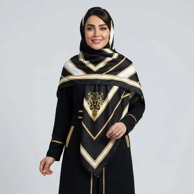 روسری زنانه آنالیا مدل ابریشم کد 7042
