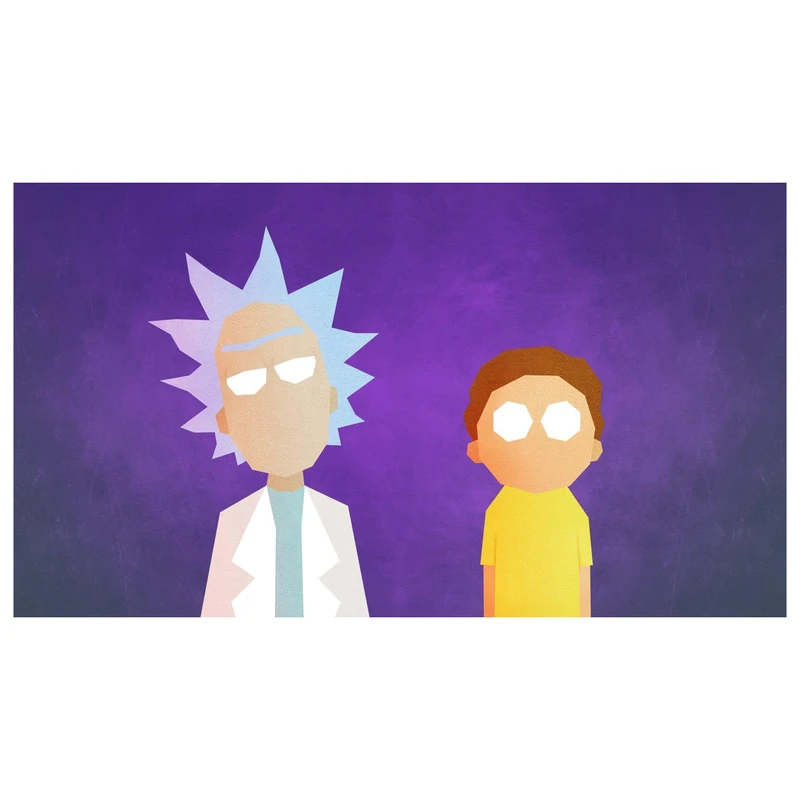 تابلو شاسی مدل rick and morty ریک و مورتی کد 18