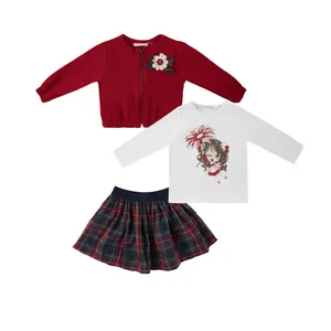 ست 3 تکه لباس دخترانه فیورلا مدل گل کد 25557