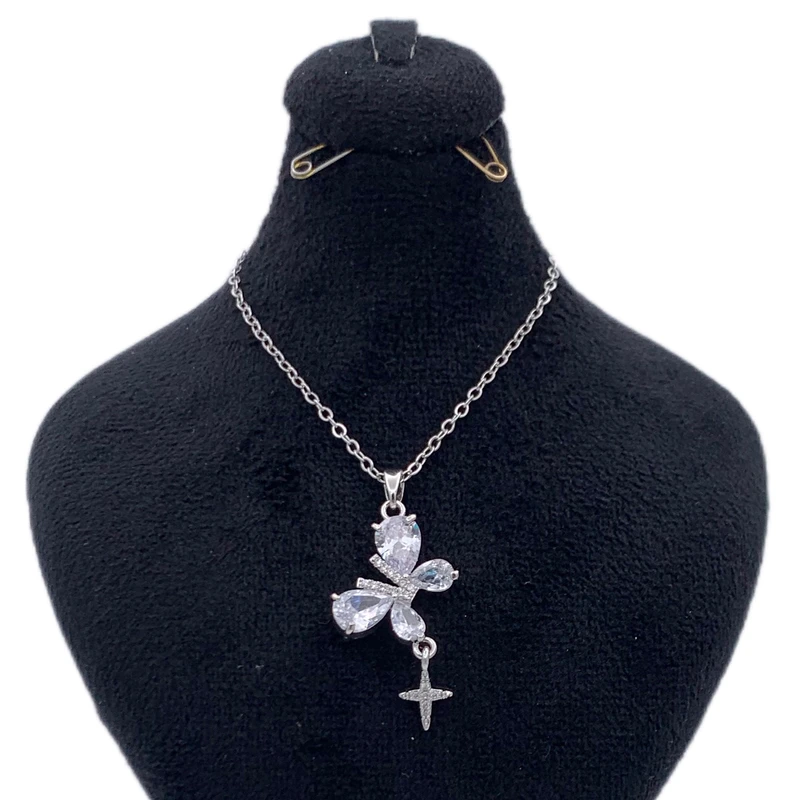گردنبند زنانه مدل پروانه کد KYTAKP055
