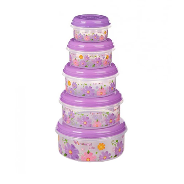 ظرف نگهدارنده کاوه پلاست کد ۱۳۲۱ مجموعه ۵ عددی