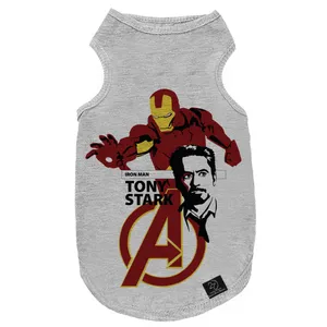 لباس سگ و گربه 27 طرح Assemble Iron Man کد MH908 سایز S