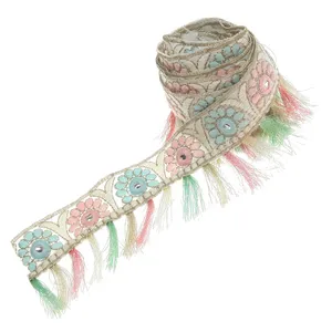 نوار یراق مدل ریشه کد Y5298 طول 2 متر