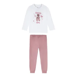 ست تی شرت آستین بلند و شلوار دخترانه لوپیلو مدل Stars