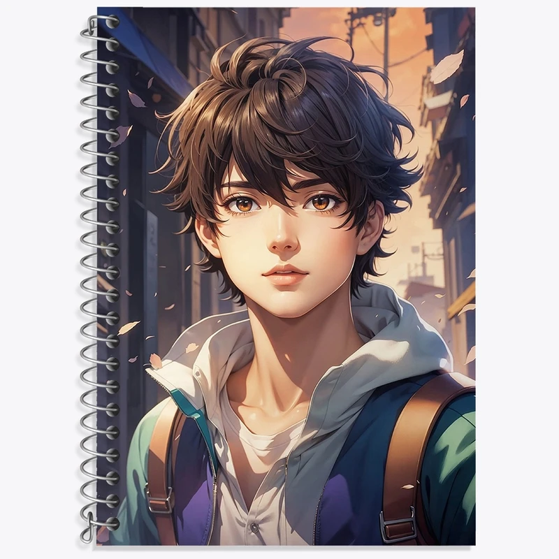 دفتر زبان 50 برگ خندالو مدل دو خط طرح پسر کد N1640