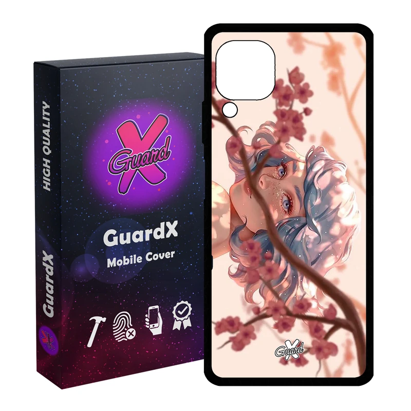 کاور گارد ایکس طرح Girl مدل Glass10007 مناسب برای گوشی موبایل هوآوی Nova 7i / Nova 6 SE / P40 Lite