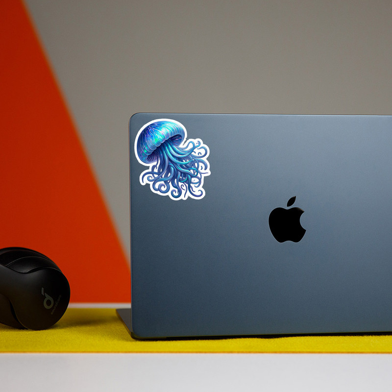 استیکر لپ تاپ مدل هشت پا کد 563