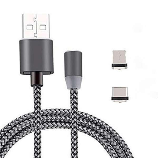 کابل تبدیل مغناطیسی USB به لايتنينگ / MicroUSB يسيدو مدل CA11 طول 1.1 متر