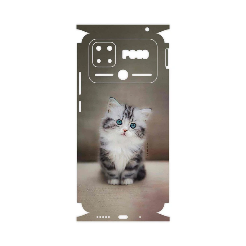 برچسب پوششی ماهوت مدل Cat_2-FullSkin مناسب برای گوشی موبایل شیائومی Poco C40