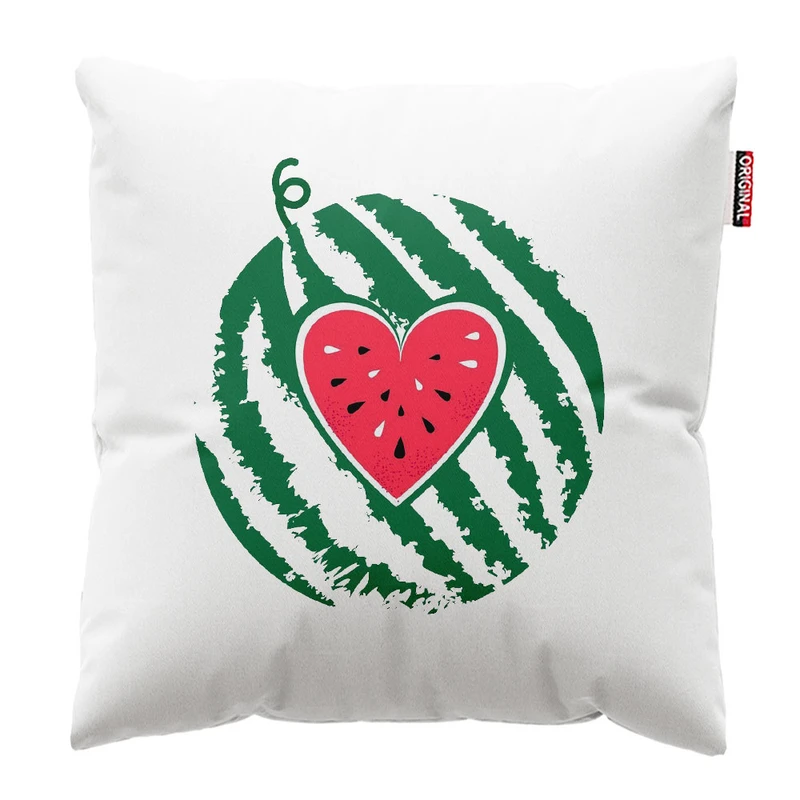  کوسن پاد آفرین طرح یلدا و هندونه کد 3694 سایز 30*30 سانتی متر