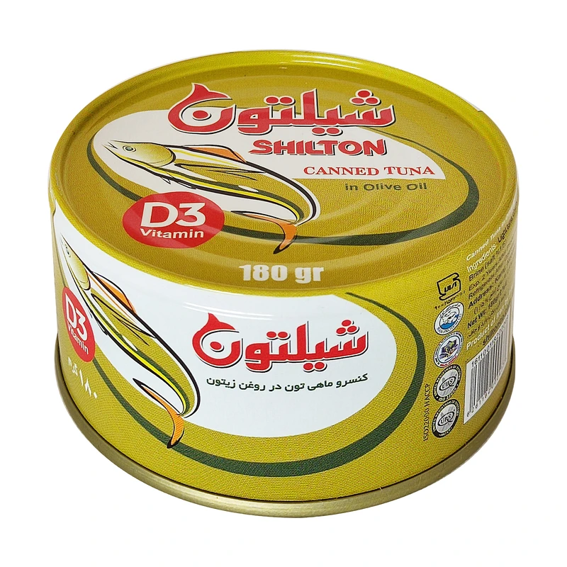 کنسرو ماهی تون در روغن زیتون شیلتون - 180 گرم