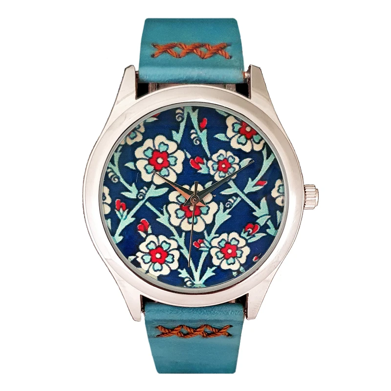 ساعت مچی عقربه ای زنانه اچ آر دیزاین گروپ مدل کاشی w024