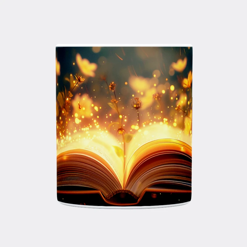 ماگ حس آمیزی طرح کتاب مدل کتابخانه کد 43