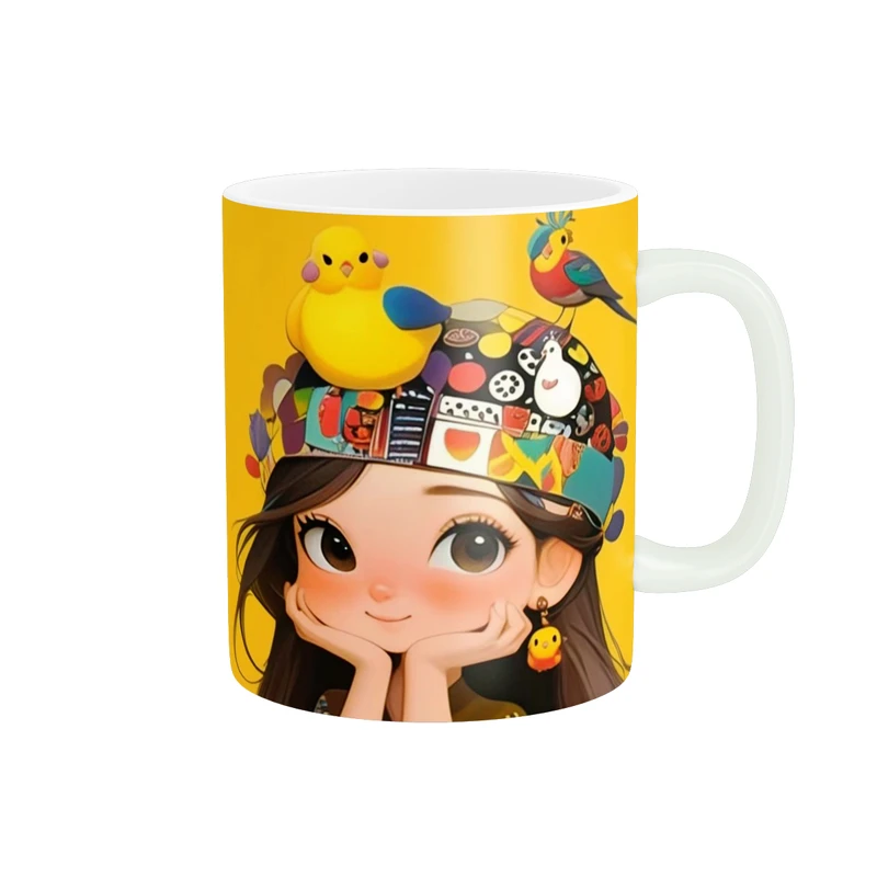 ماگ پاد آفرین طرح دخترک کد 2644