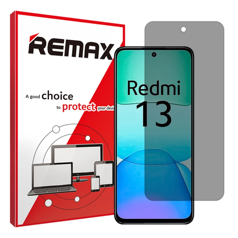 محافظ صفحه نمایش حریم شخصی ریمکس مدل Resistant‌ مناسب برای گوشی موبایل شیائومی Redmi 13