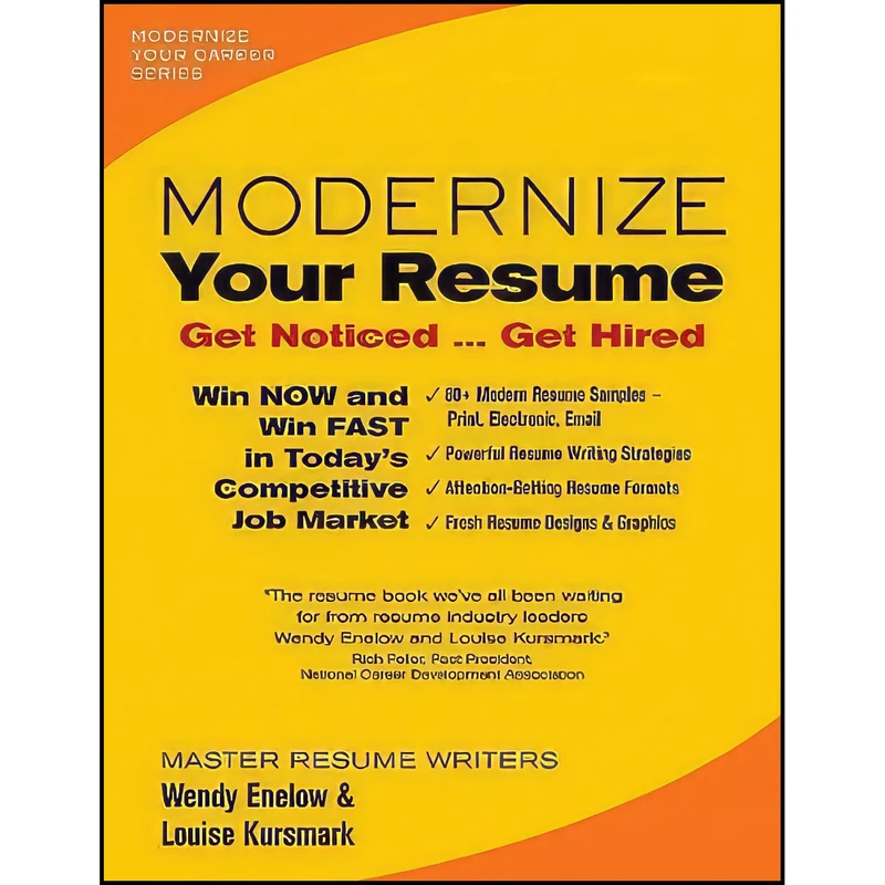 کتاب Modernize Your Resume  اثر Wendy Enelow and Louise Kursmark انتشارات Emerald Career Publishing