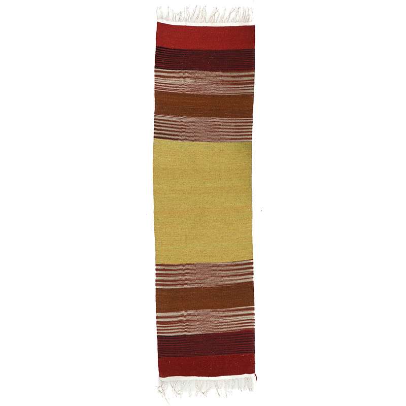 گلیم دستبافت کناره طول یک ونیم متر مدل نایین کد 1408190